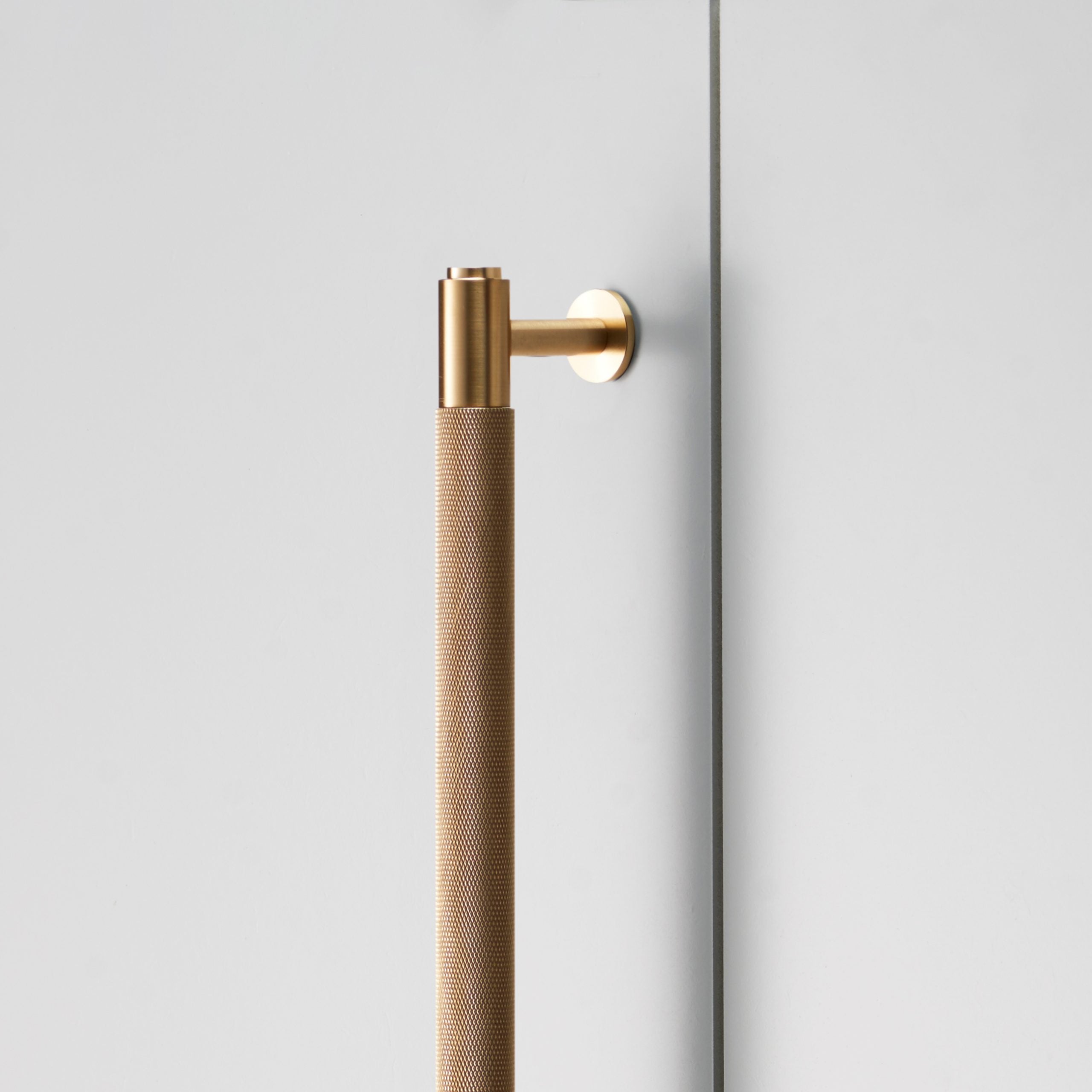 Buster + Punch Conventional Door Handle, Cross Design - Privacy Type, Brass