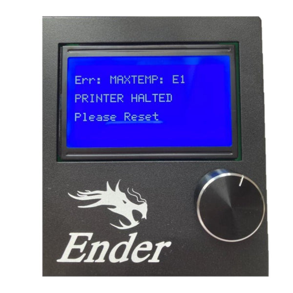 E1 Max - Printer Halted Please