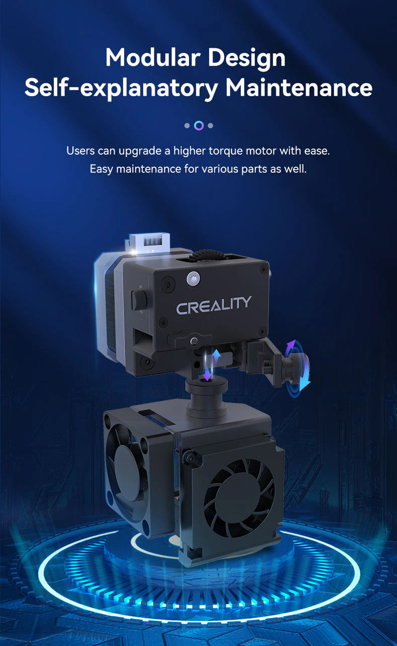 Creality 3D E·Fit Dual Drive Extruder Kit with 3:1 Gear Ratio, High Torque, Bowden And Direct Extrusion for Ender 3/Ender 3 V2/Ender 3 Pro/Ender 3 Max 3D Printers