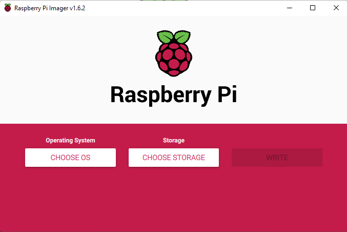 Raspberry Pi Imager Screenshot