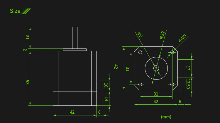 STM32 Closed Loop Nema17 Stepper Motor MKS SERVO42B + OLED Display Kit