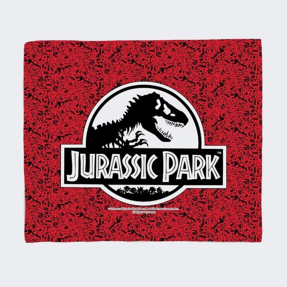 Jurassic Park Logo Fleece Blanket Lost Universe