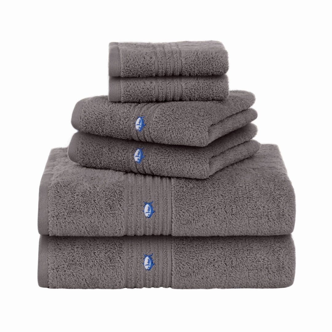 Aware 100% Organic Cotton Ribbed Bath Towels - 6-Piece Set, Blush