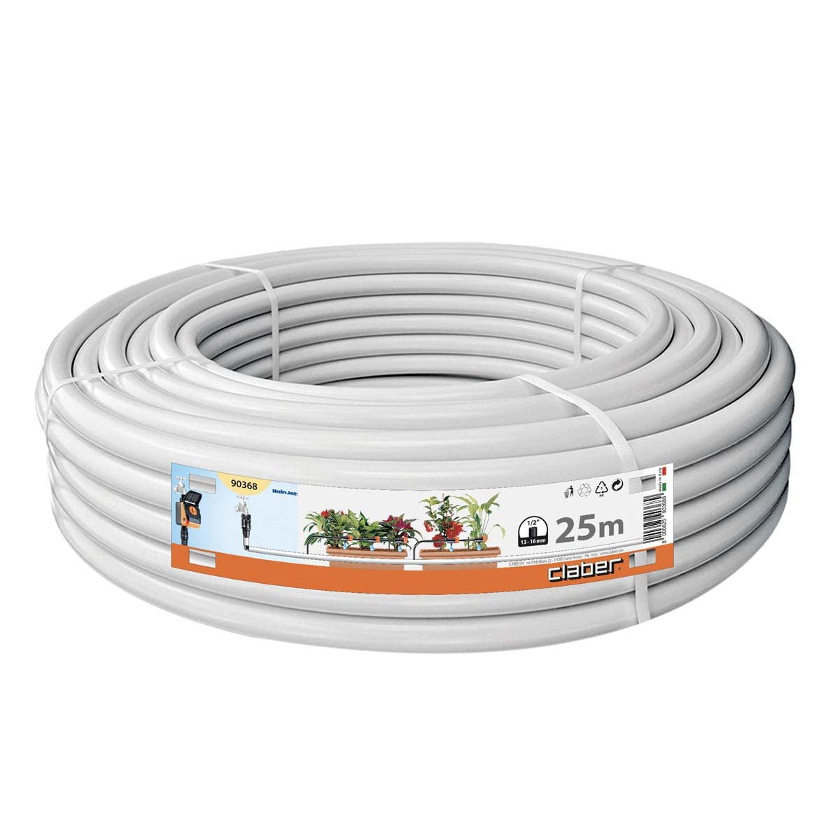 Claber 25 Metre Main Tube 13mm (White) - 90368