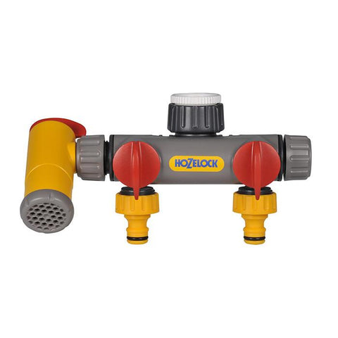 New Hozelock FlowMax 2 Way Tap Connector - 2250