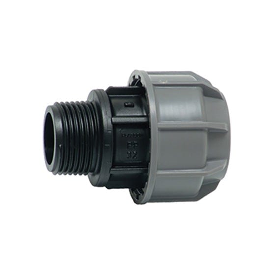 MDPE/HDPE Male Thread Connector - Various Sizes, MDPE/HDPE Connector 20mm x 1/2" BSPM