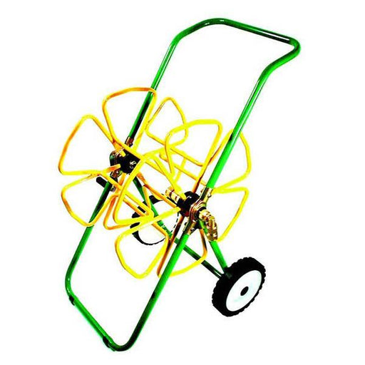 Heavy Duty Steel Hose Trolley with Stabilisers — Easy Garden Irrigation