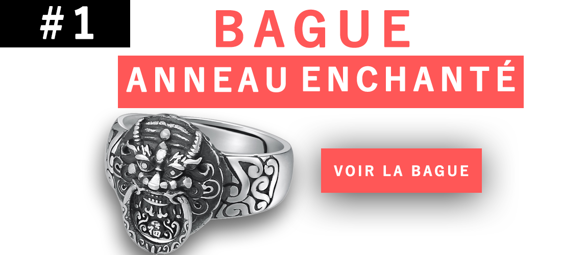 1) Bague Dragon Anneau Enchanté