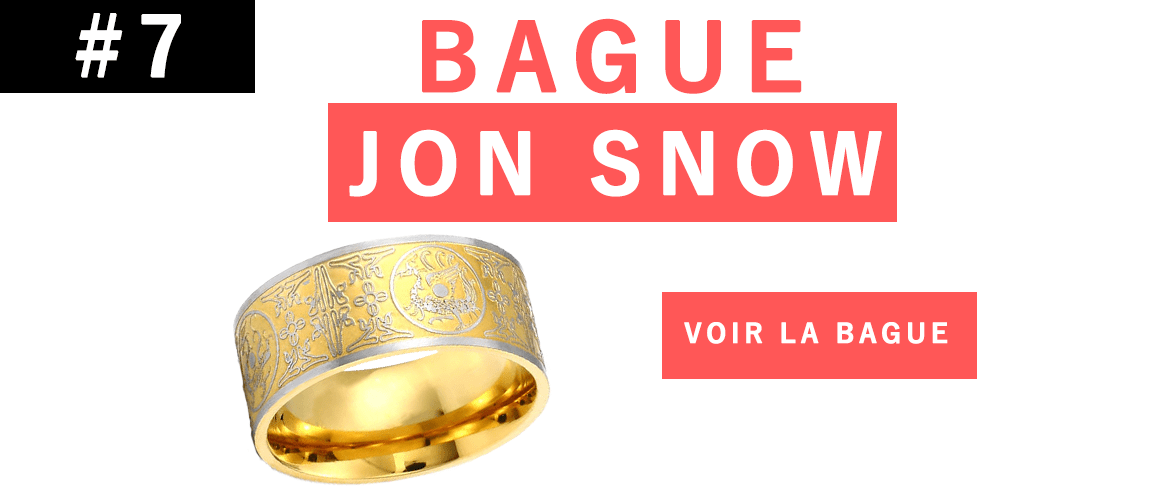 7) Bague Dragon Jon Snow
