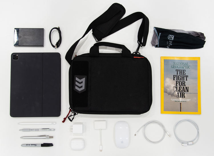 3V Gear Privy Personal Essentials EDC Case as a tech bag - flat lay