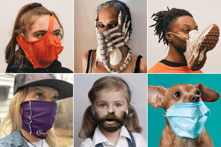 funny face masks