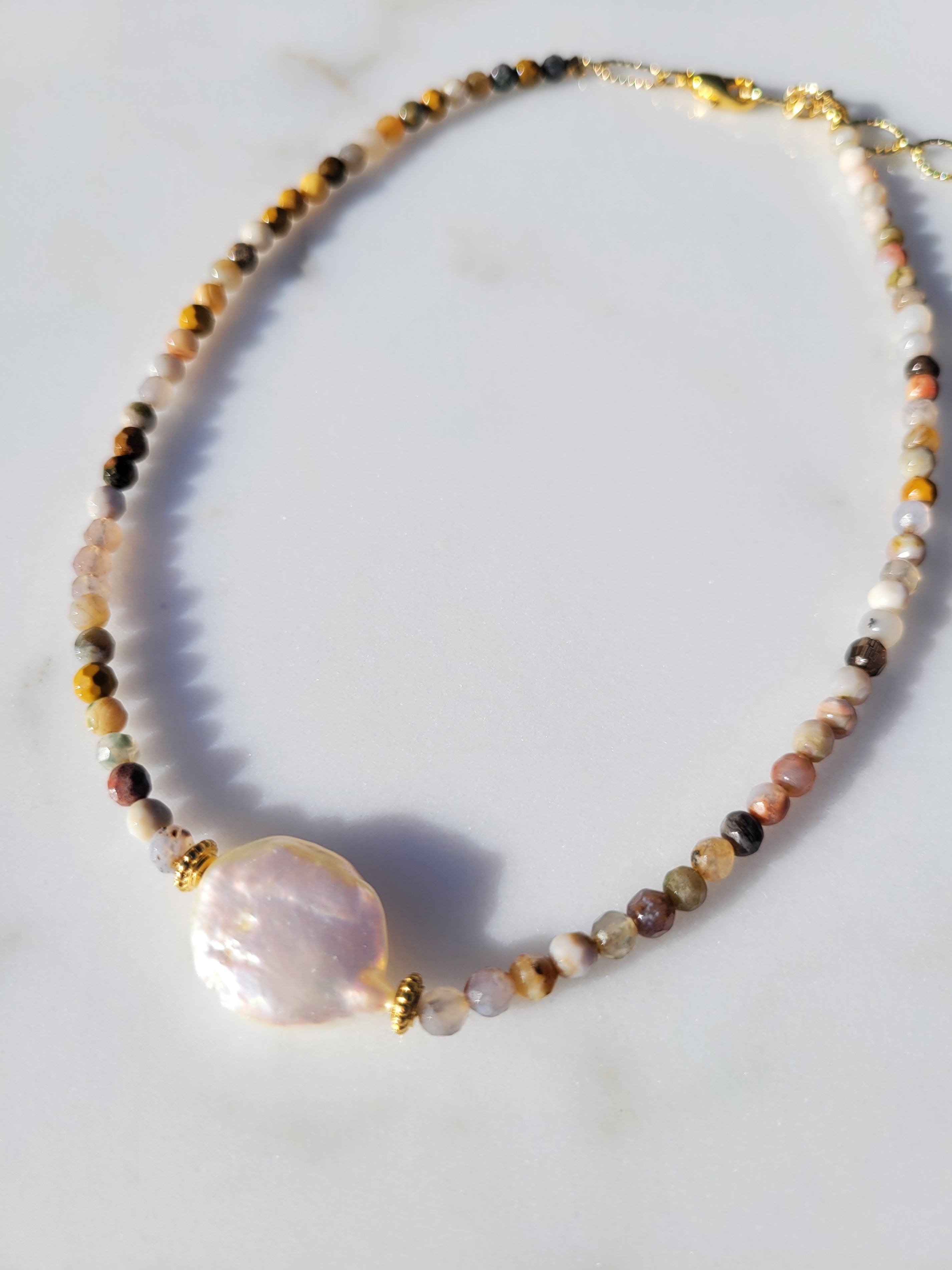 Terra Jasper and Pearl Necklace – jfybrand