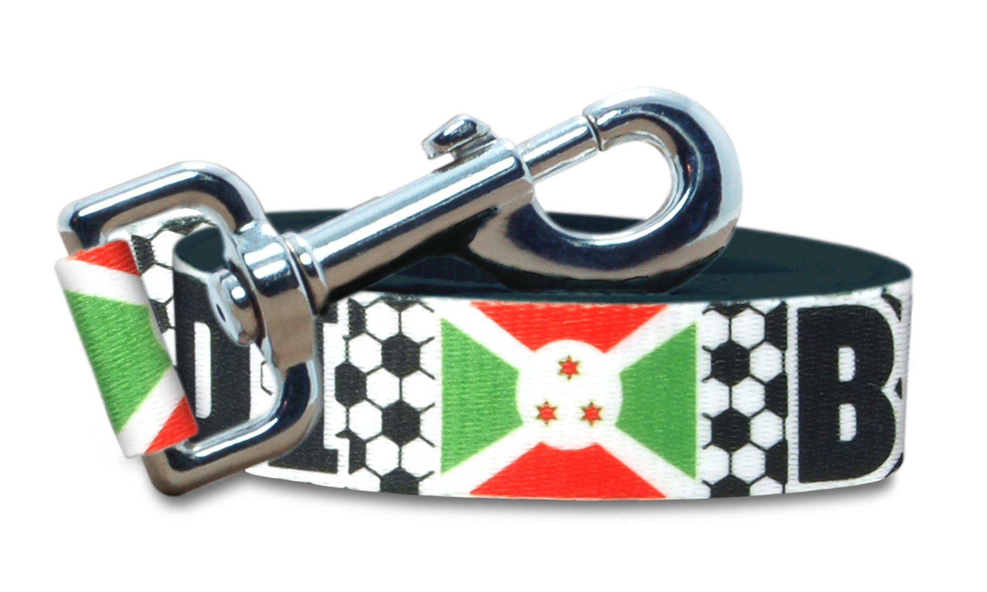 Burundi Dog Leash for Soccer Fans | Black or Pink | 6 or 4 Foot