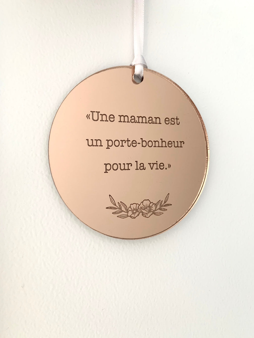 Pancarte Citation Maman Ronde Lovely Creation