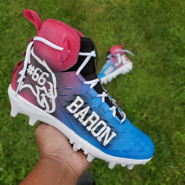 personalized football cleats