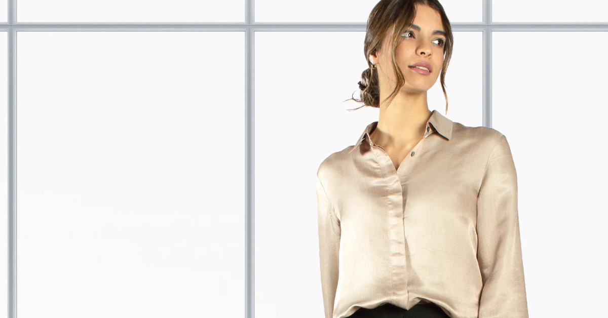 Button down shirt for women menopause ease