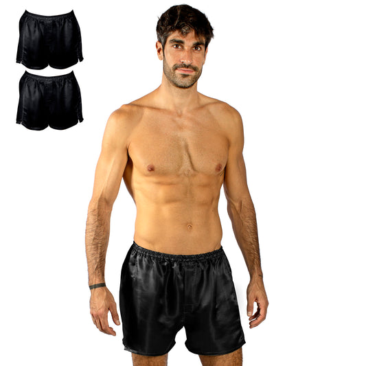 Luxury Artisan Silk Boxers for Men, Tagless, Washable Natural Mulberry Silk