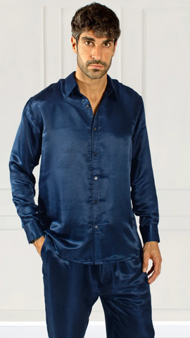 luxury silk pajamas for men