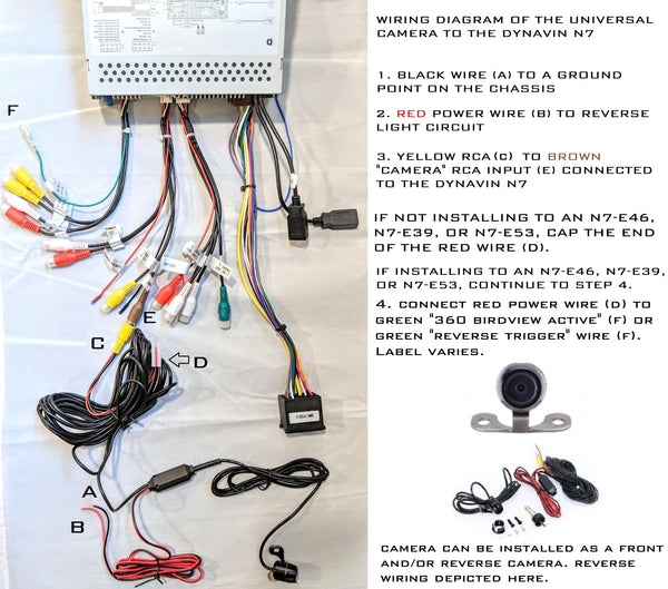 Universal Mount Backup Camera (Front/Reverse Camera) – J&T ... reverse light wiring diagram color code vw a2 