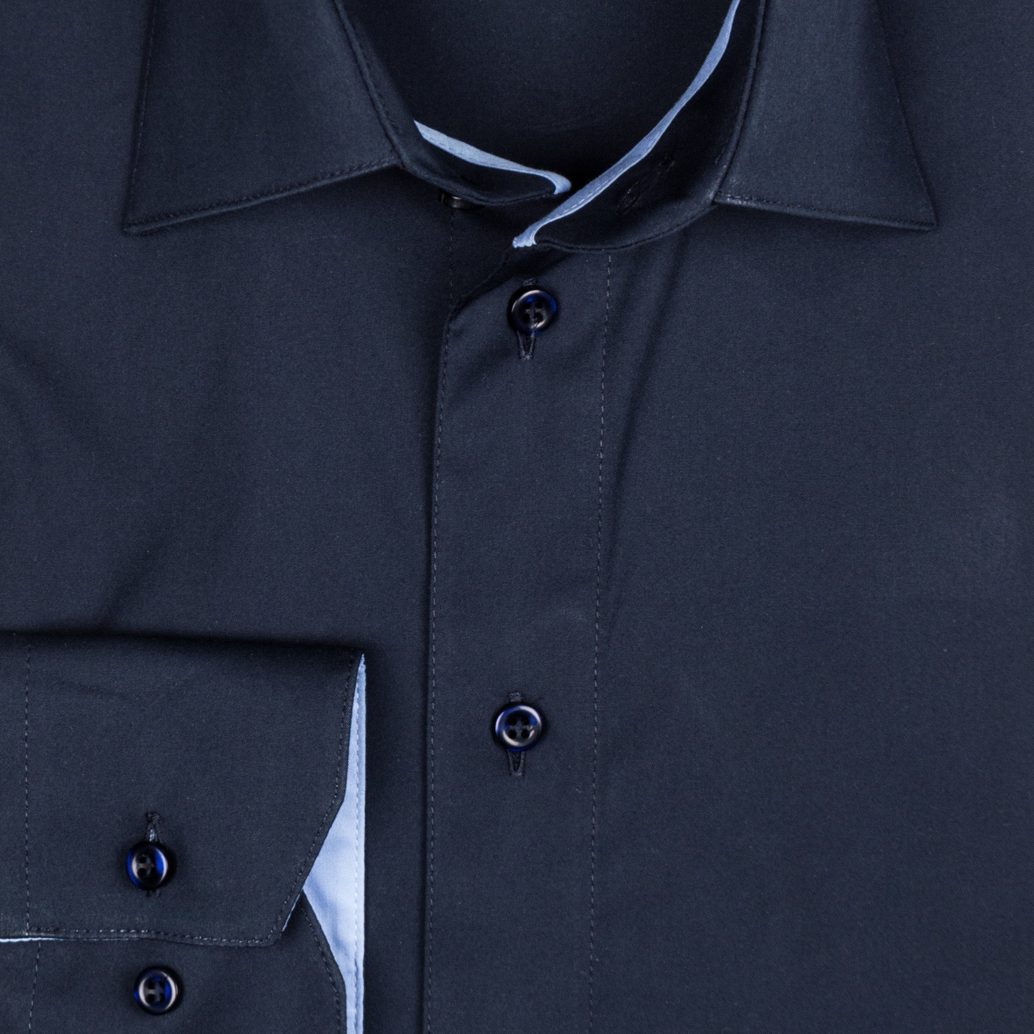 Gary Performance Stretch Shirt - Navy Blue