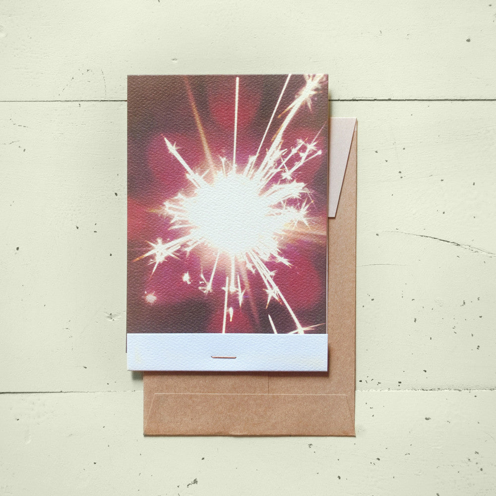 Sparkler Matchbook-Fold Card