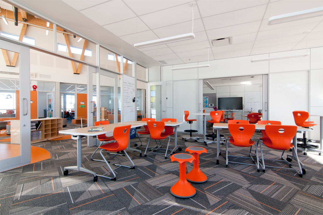 Classroom with different seating