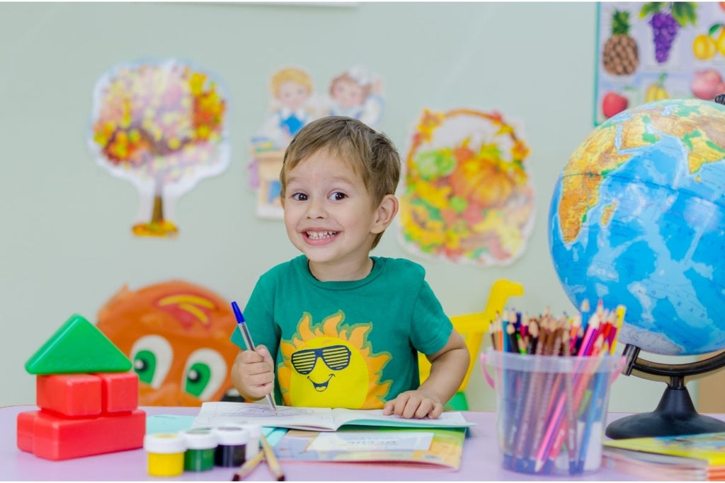 Self Confident child in classroom