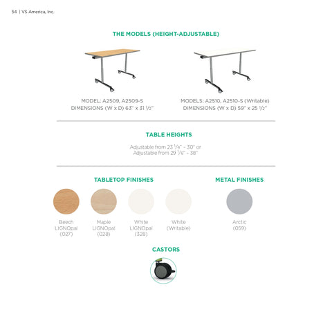 Height Adjustable FlipTop Table