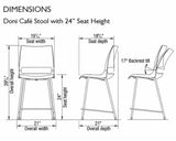 Doni Cafe Stool 24 in
