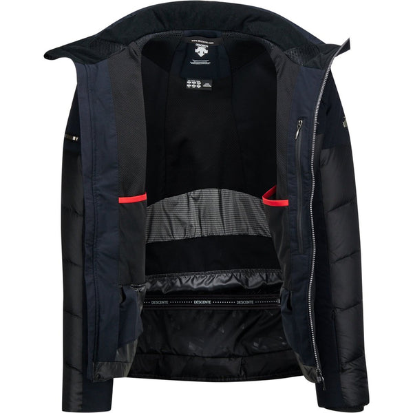 3e couche, manteau ouvert noir BARRETT de la marque DESCENTE pour homme