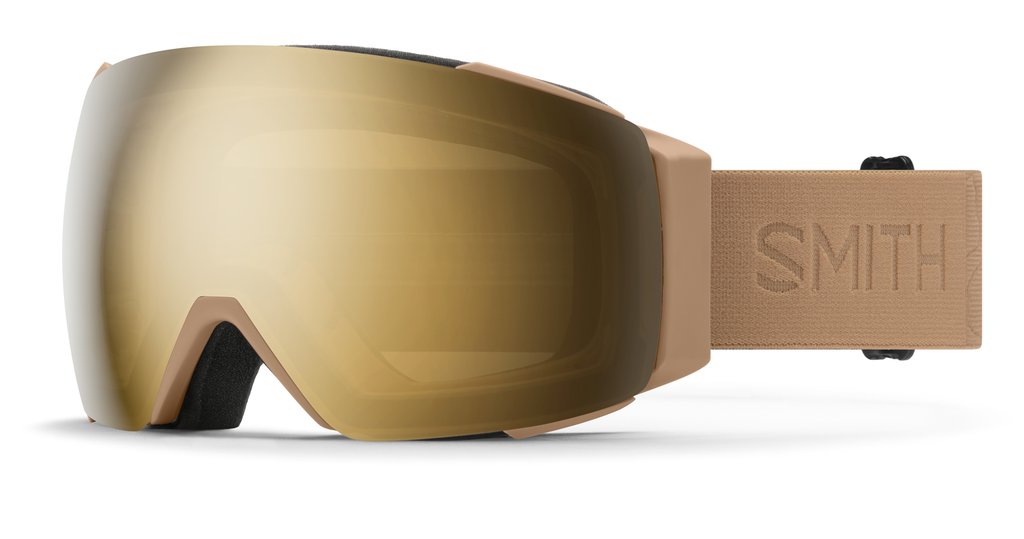 Lunette de ski SMITH I/O MAG de couleur SAFARI FLOOD CHROMAPOP SUN BLACK GOLD MIRROR