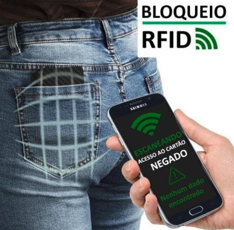 Carteira Inteligente Antifurto de Carbono RFID - Slim Pro