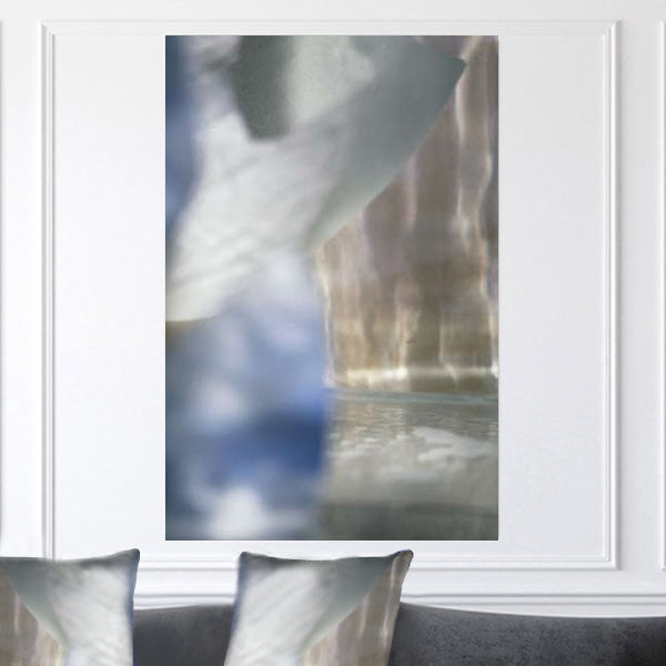 This limited-edition blue semi-gloss photographic canvas print by Artist Joe Ginsberg is an edition of 200.