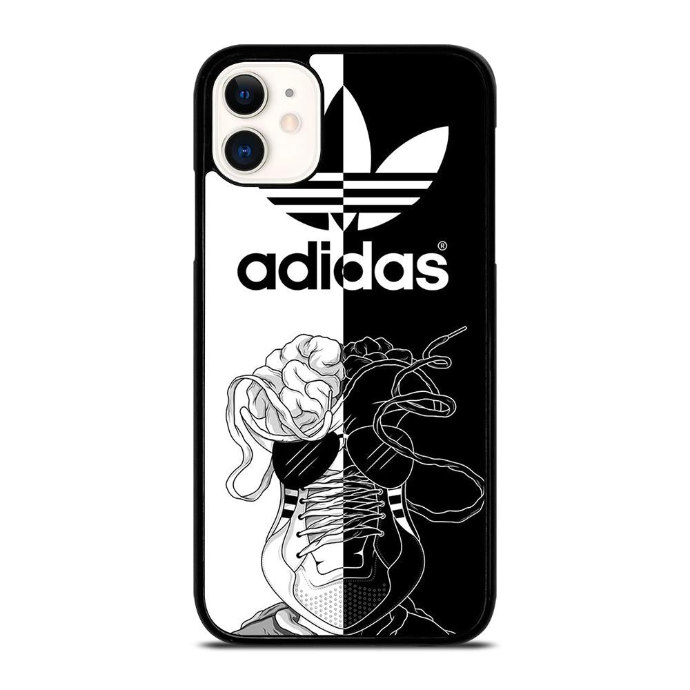 white adidas phone case