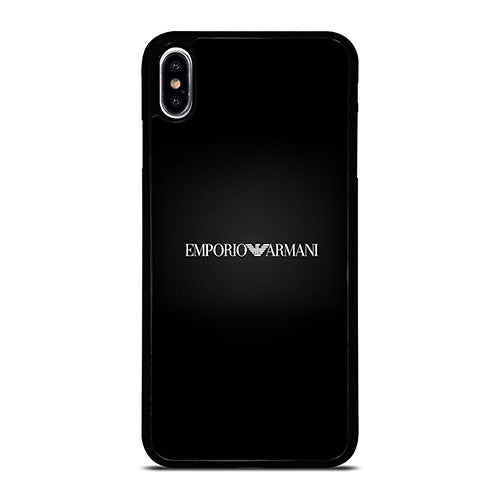 EMPORIO ARMANI LOGO BLACK iPhone XS Max 