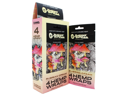 G-ROLLZ Hemp Wraps - 15 Per Box - 4 Per Pack - Russian Cream — VIR