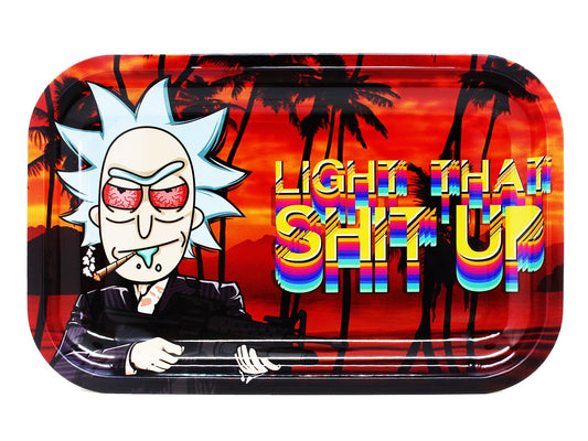 Rick And Morty Rolling Tray  R&M 2 - Smoke Direct Distro Wholesale Vapes