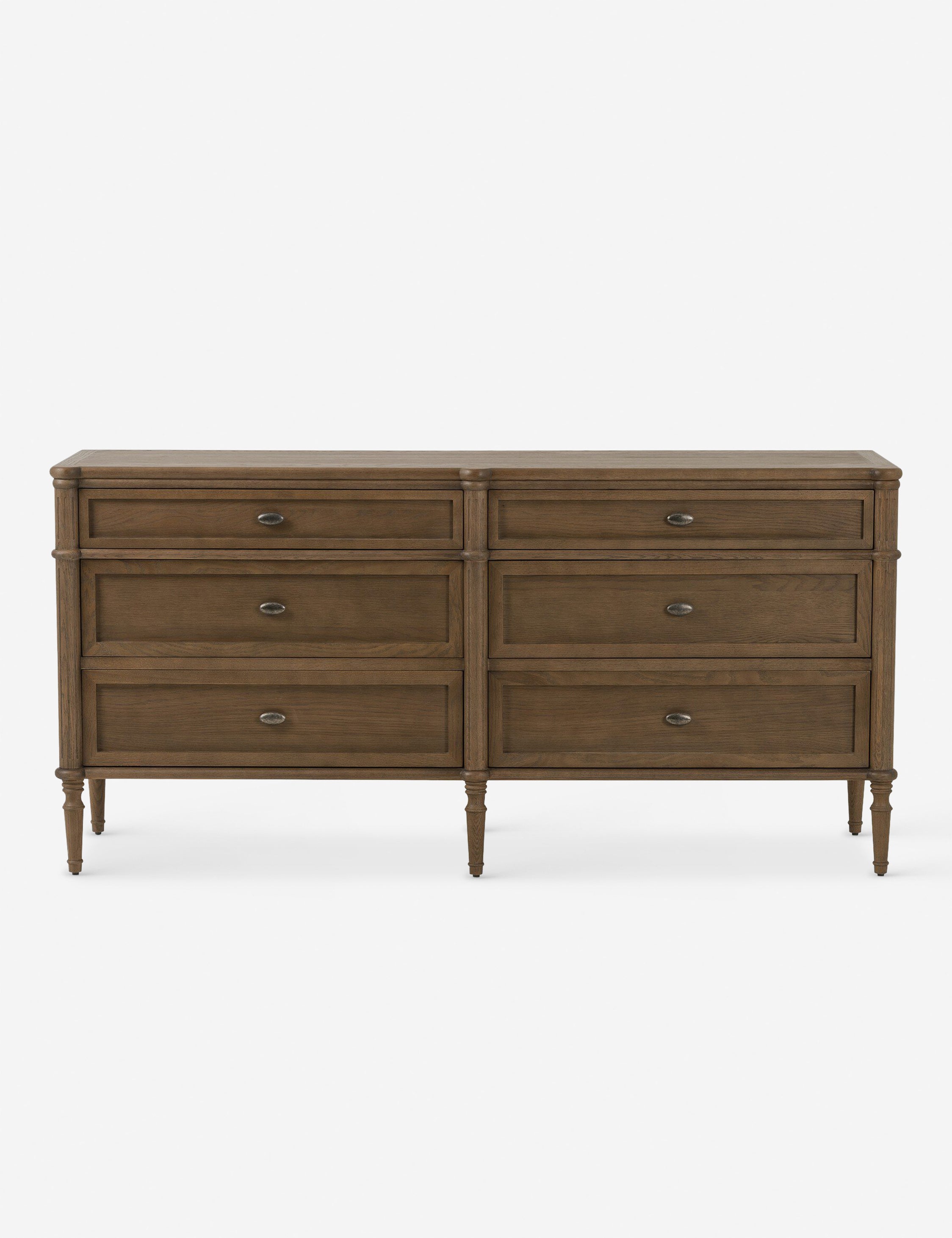 Delancey 6-Drawer Dresser - Brown