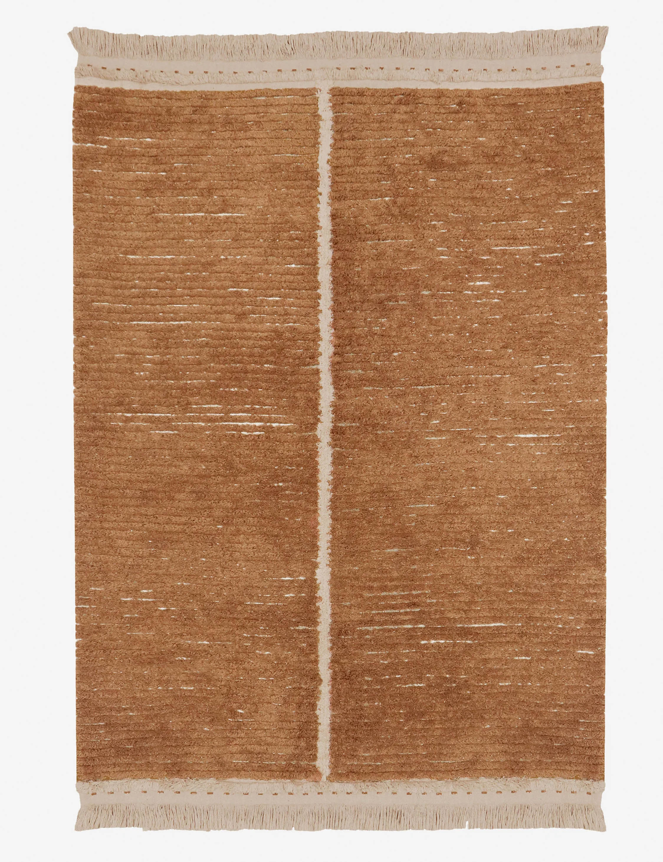 Duetto Reversible Washable Rug by Lorena Canals - Brown / 5'7" x 7'10"