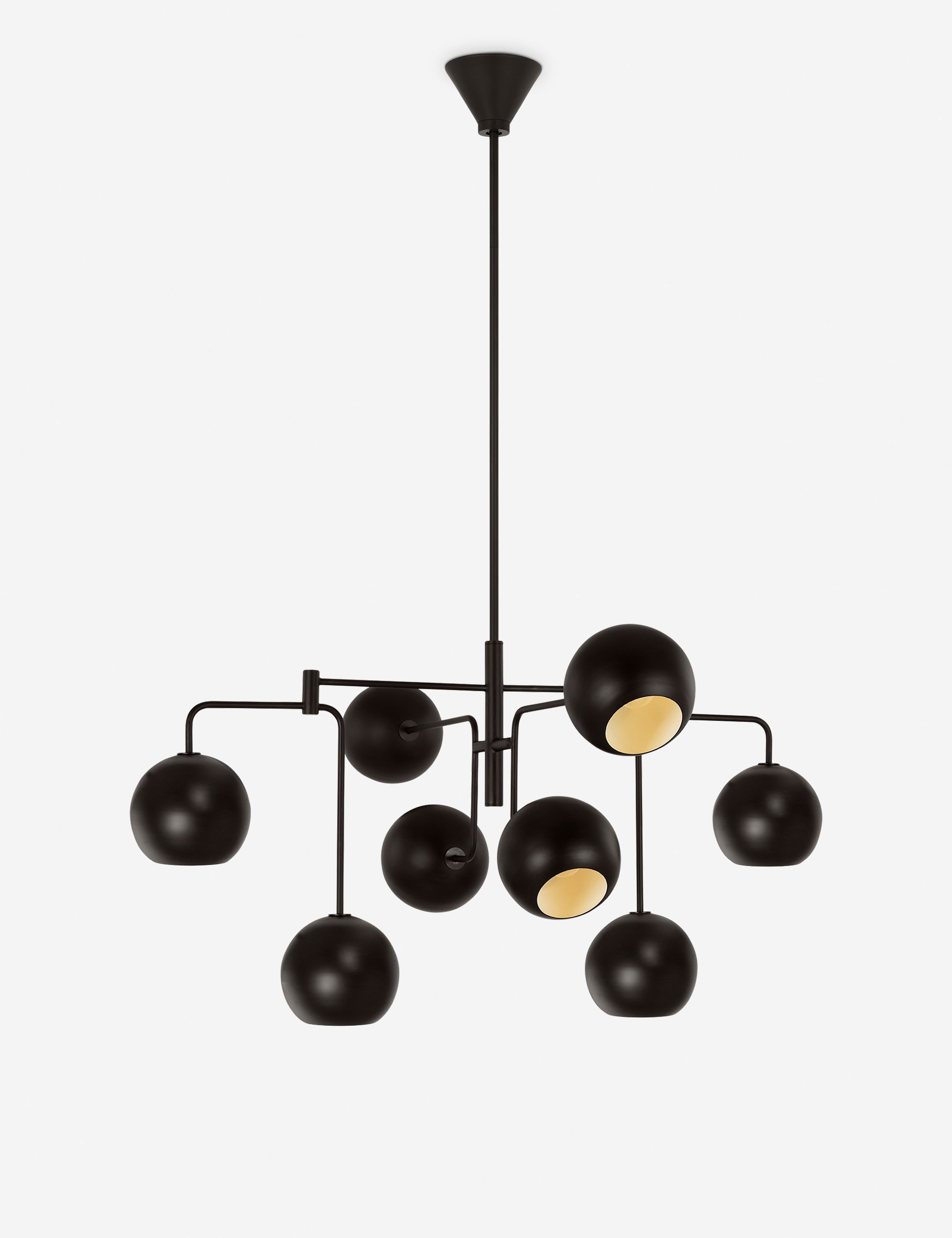 Chaumont Medium Chandelier by Christiane Lemieux - Aged Iron / 38"Dia