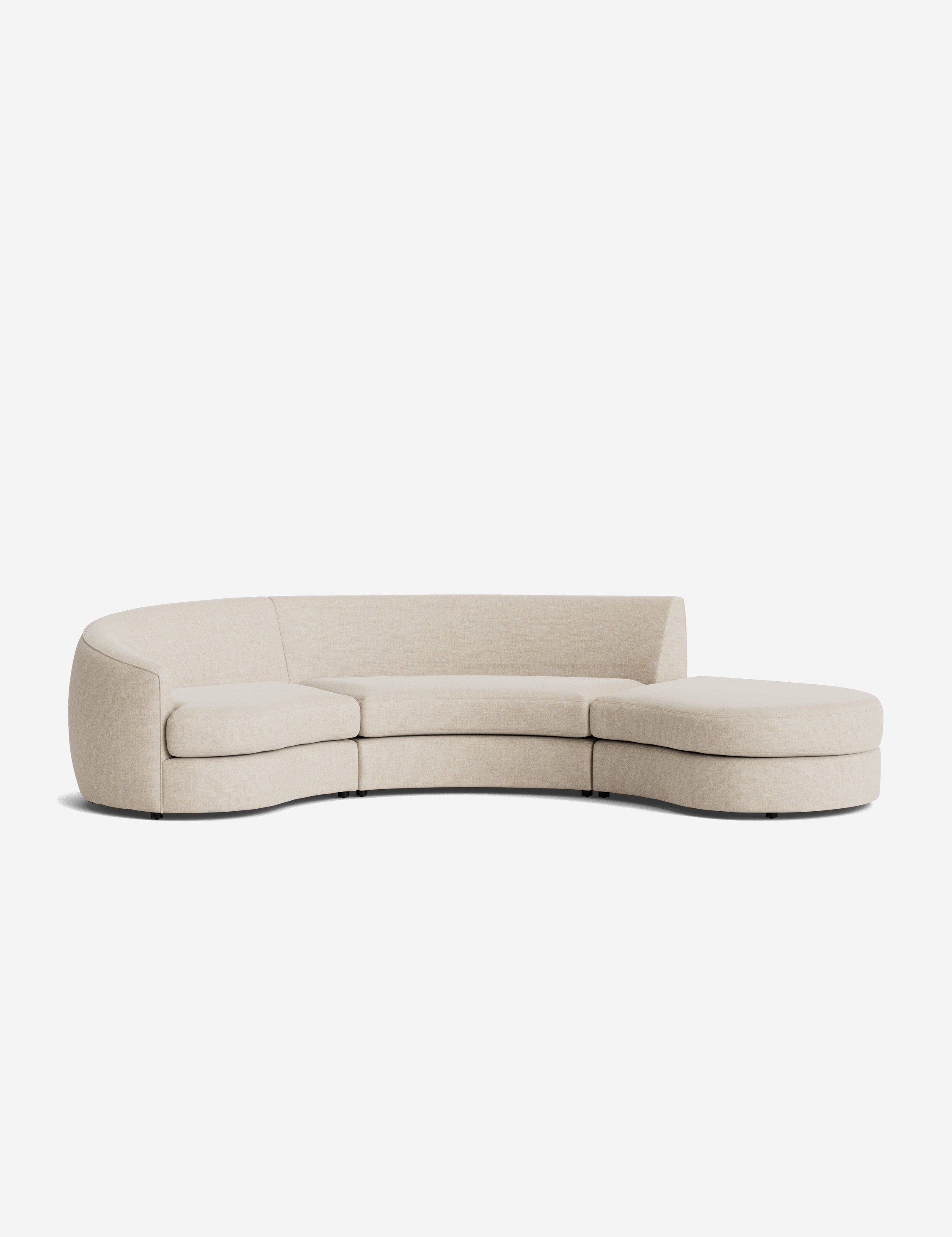 Imada Chaise Sectional Sofa - Flax Performance Cotton Weave / Left-Facing