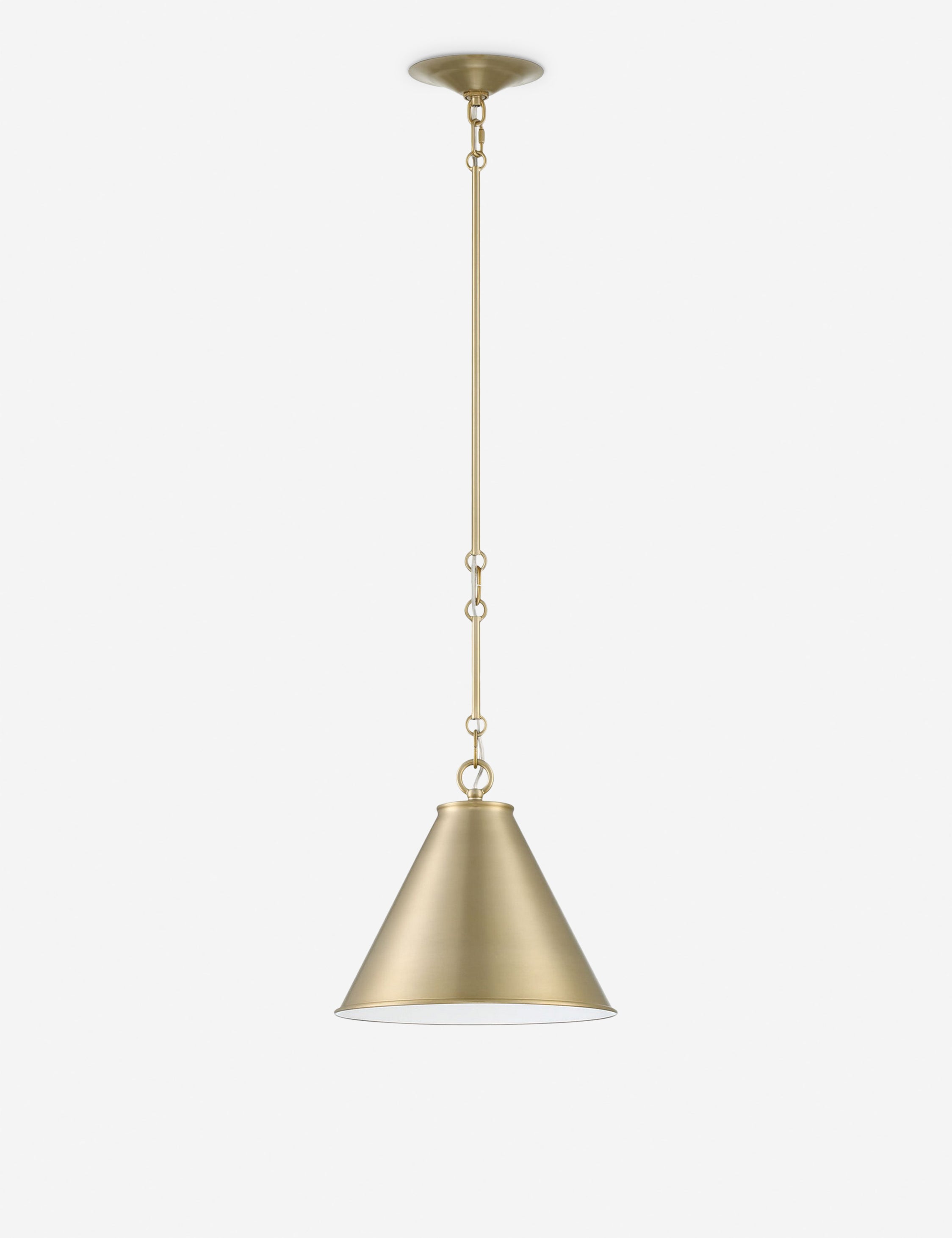 Cannon Pendant Light - Antique Brass / 11"Dia