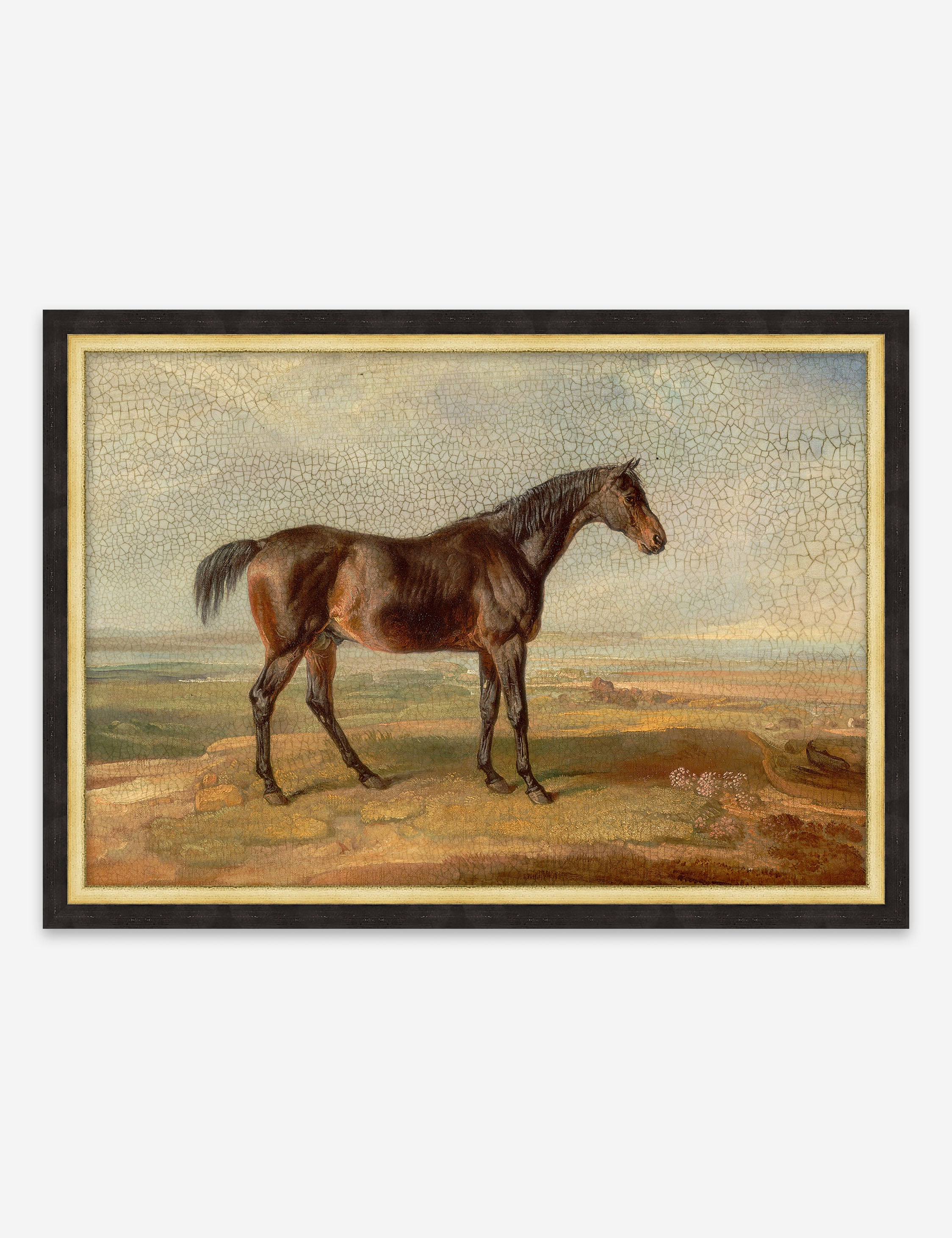 Antiqued Horse I Wall Art - 21" X 15"