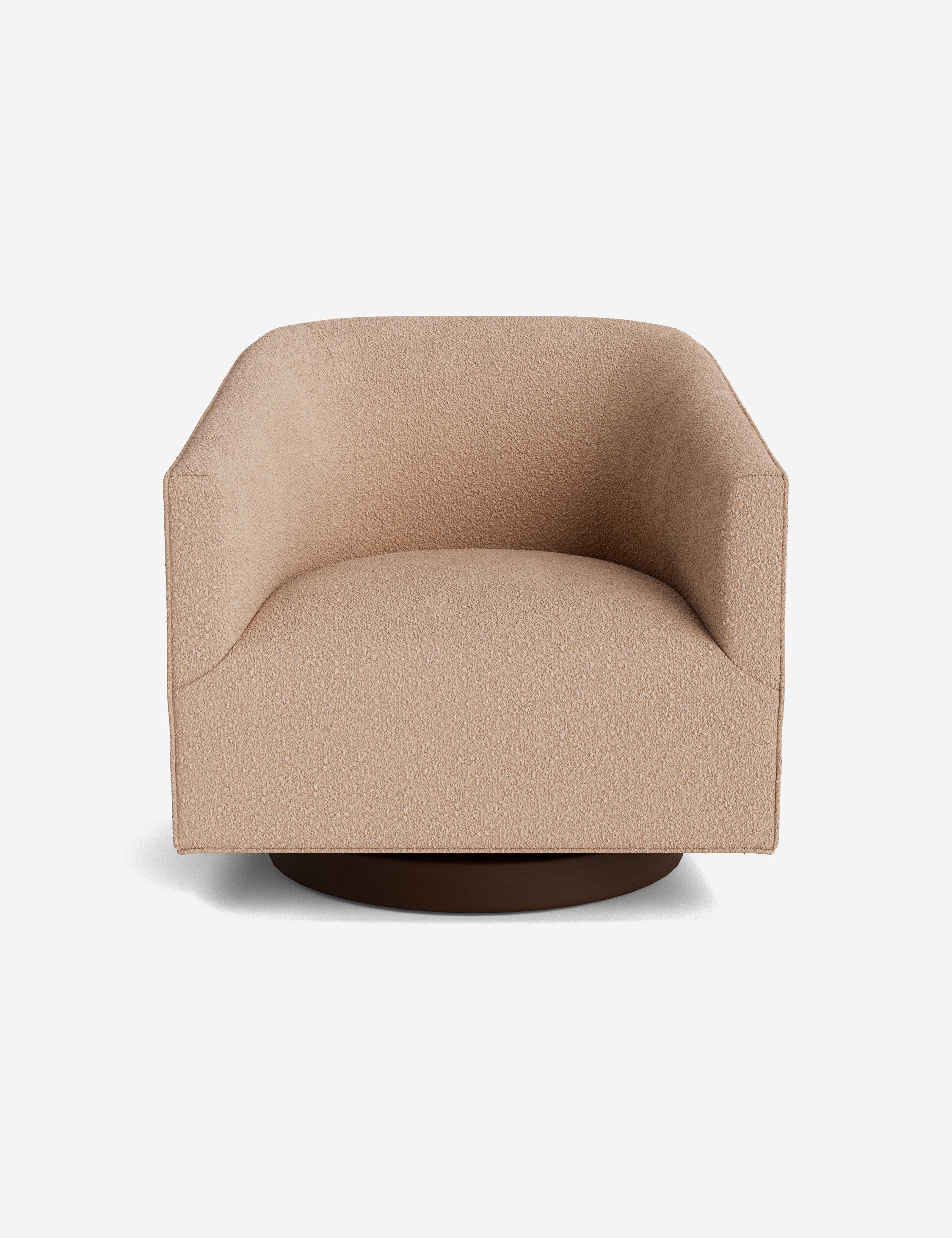 Moorhouse Swivel Chair - Pearl Luxe Boucle / Natural