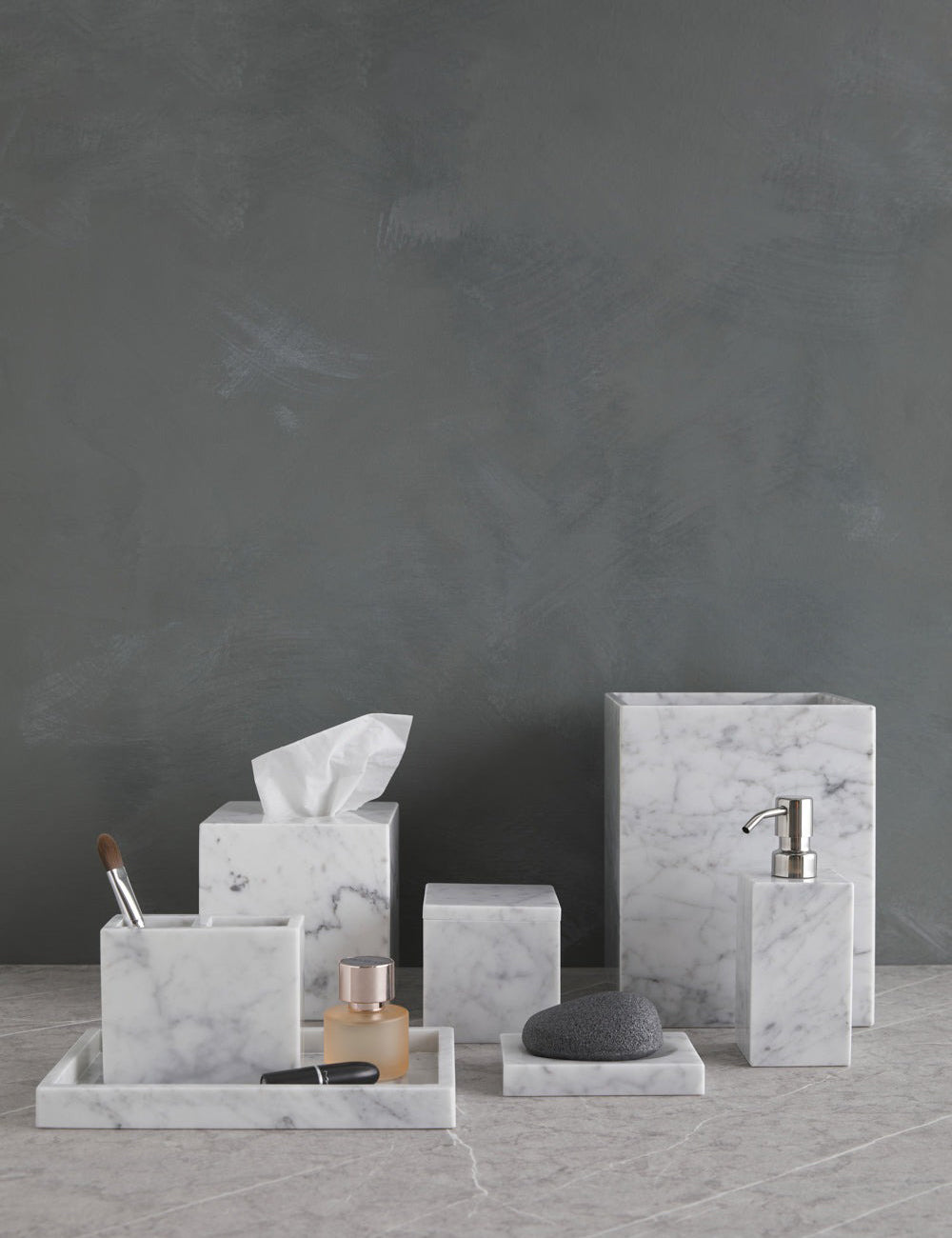 Marmol Marble Bath Accessories by Kassatex