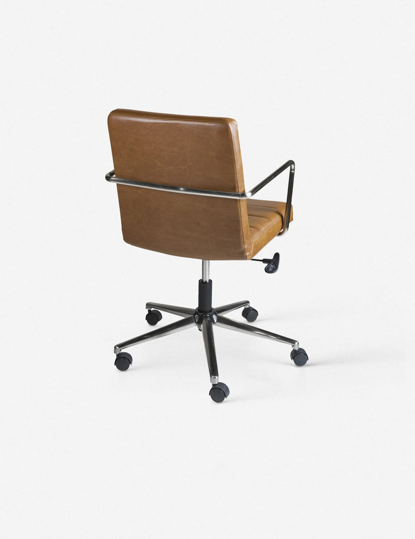 real leather office desk chair