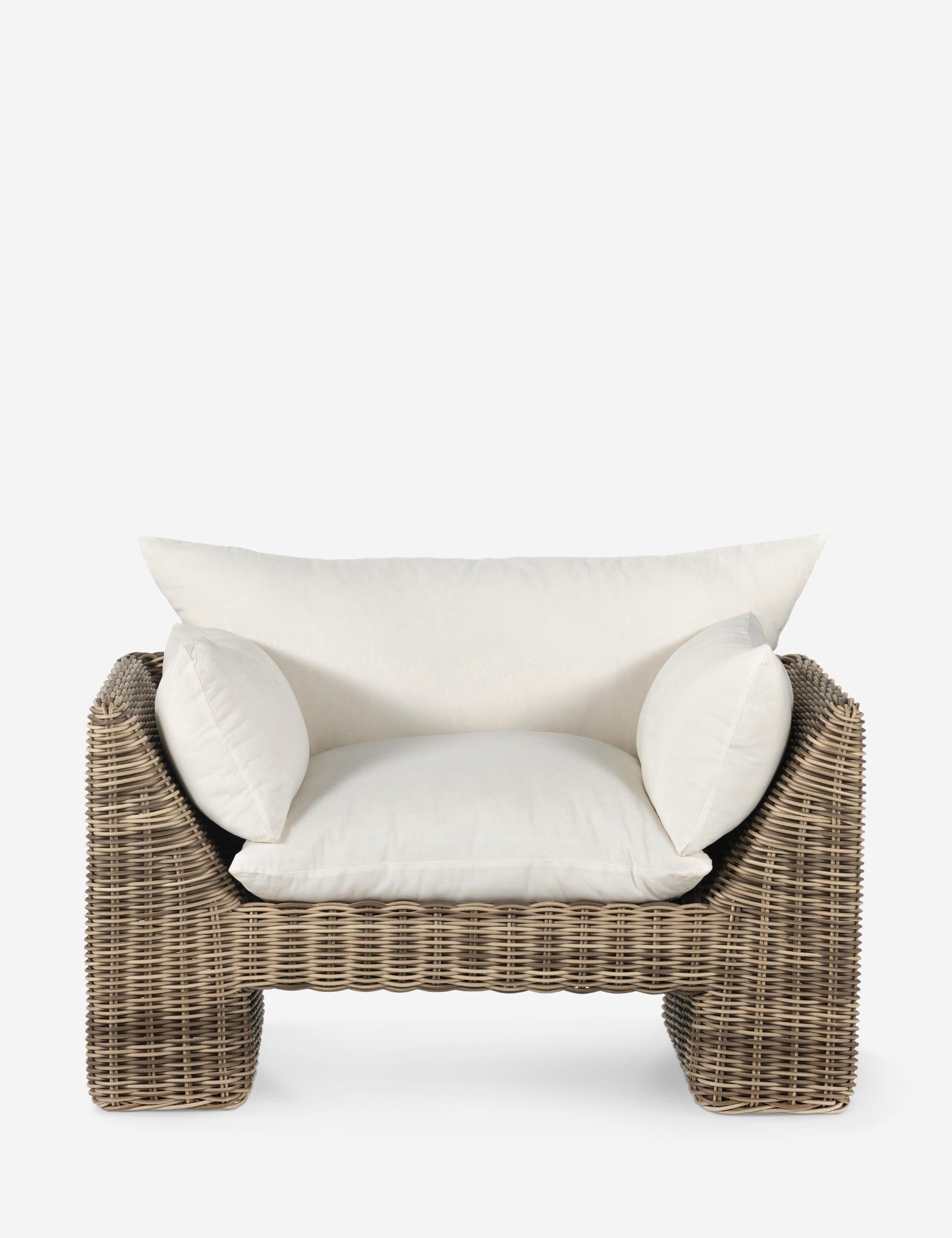 Gable Indoor / Outdoor Accent Chair, Ivory