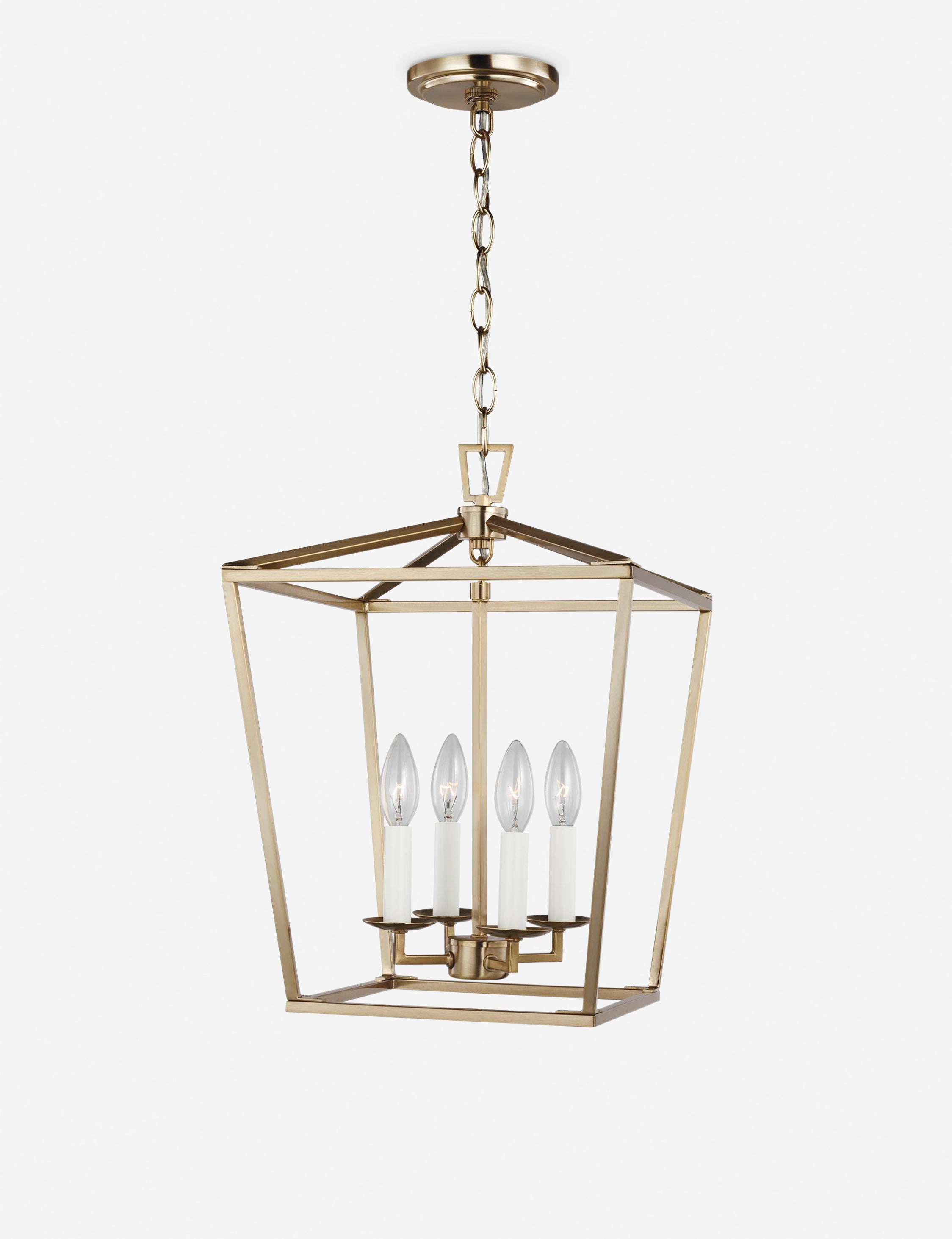 Gala Pendant Light, Brass 14"W