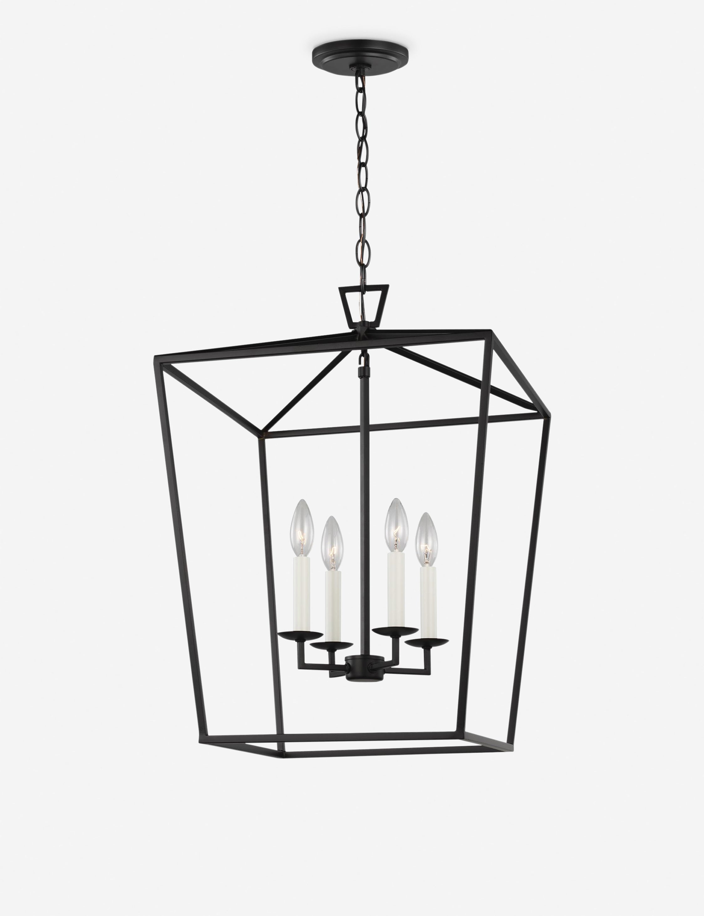 Gala Pendant Light, Black 17"W