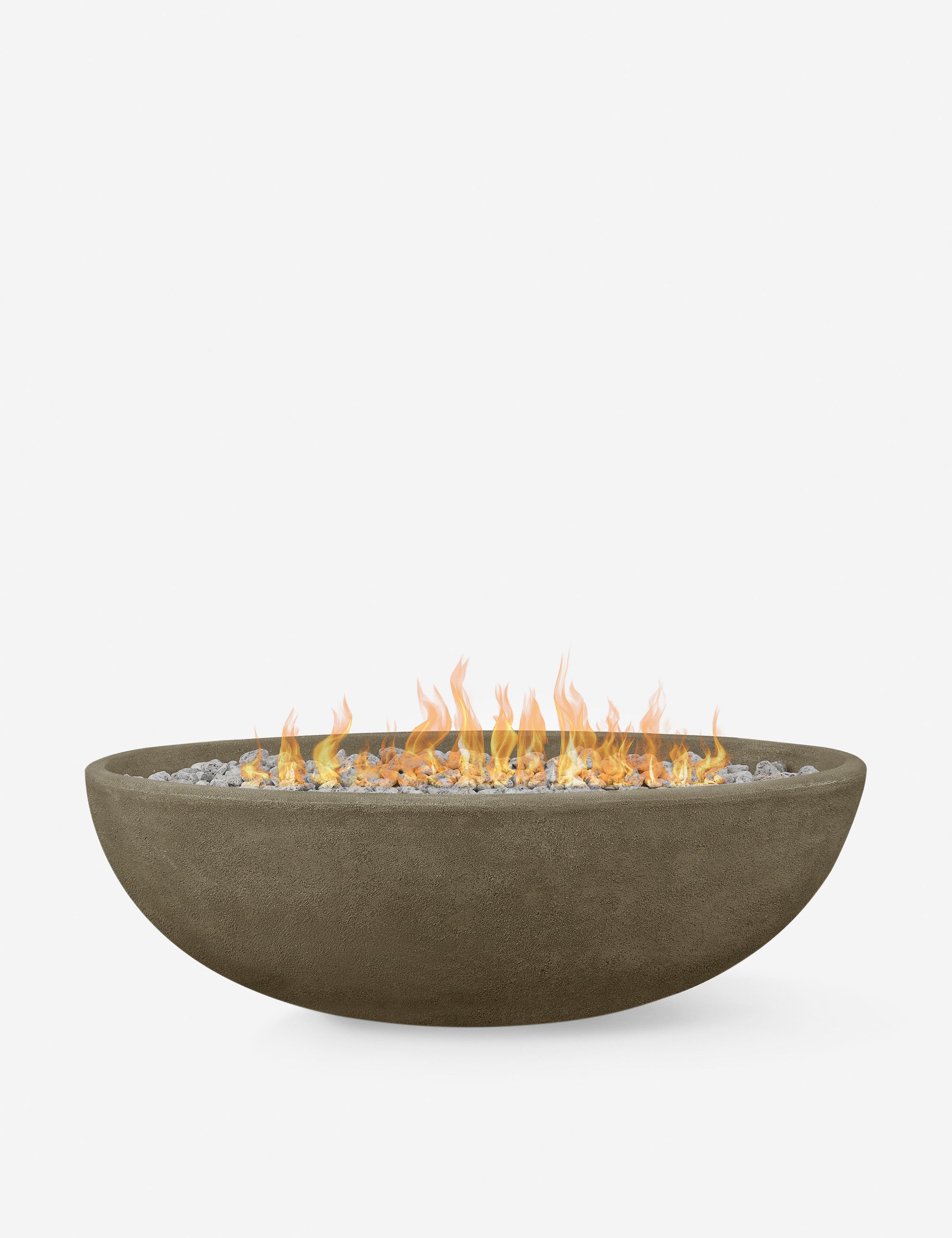 Fernanda Fire Bowl, Gray Oval